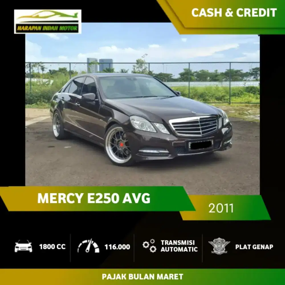 Mercedes Benz Mercy E250 AVG 2011 Low KM 73RB Miles