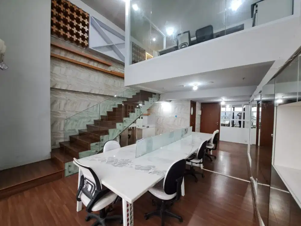 Sewa Kantor 132 m2 Full Furnish di SOHO Pancoran, Hrg Nego