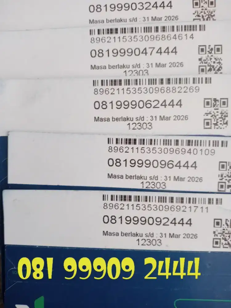 Nomor cantik XL dobel triple