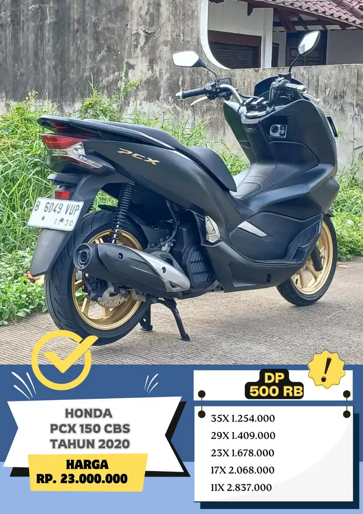 READY Honda PCX 150 CBS tahun 2020 Dp 500rb