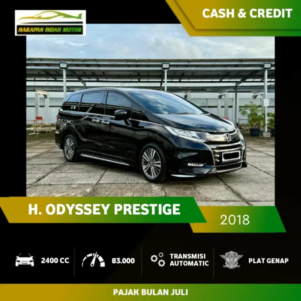 Honda Odyssey Prestige 2018 Low KM 80RB