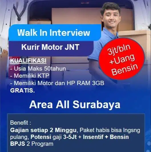 KURIR MOTOR J&T EXPRESS