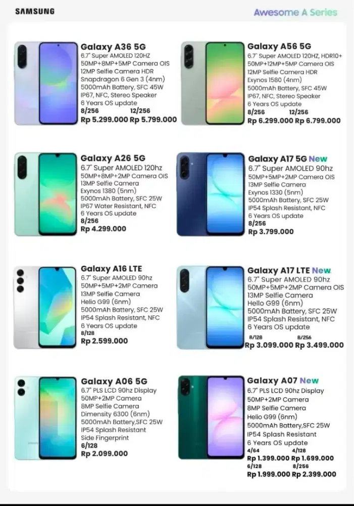 Samsung galaxy A17 5G 8/256