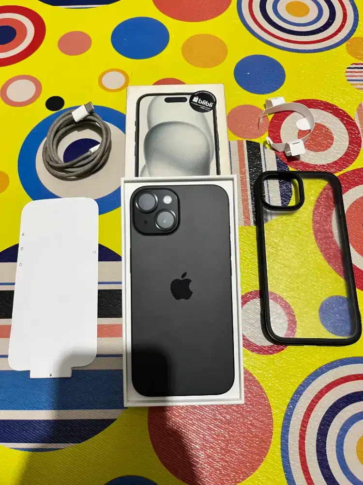 iPhone 15 128gb black Blibli