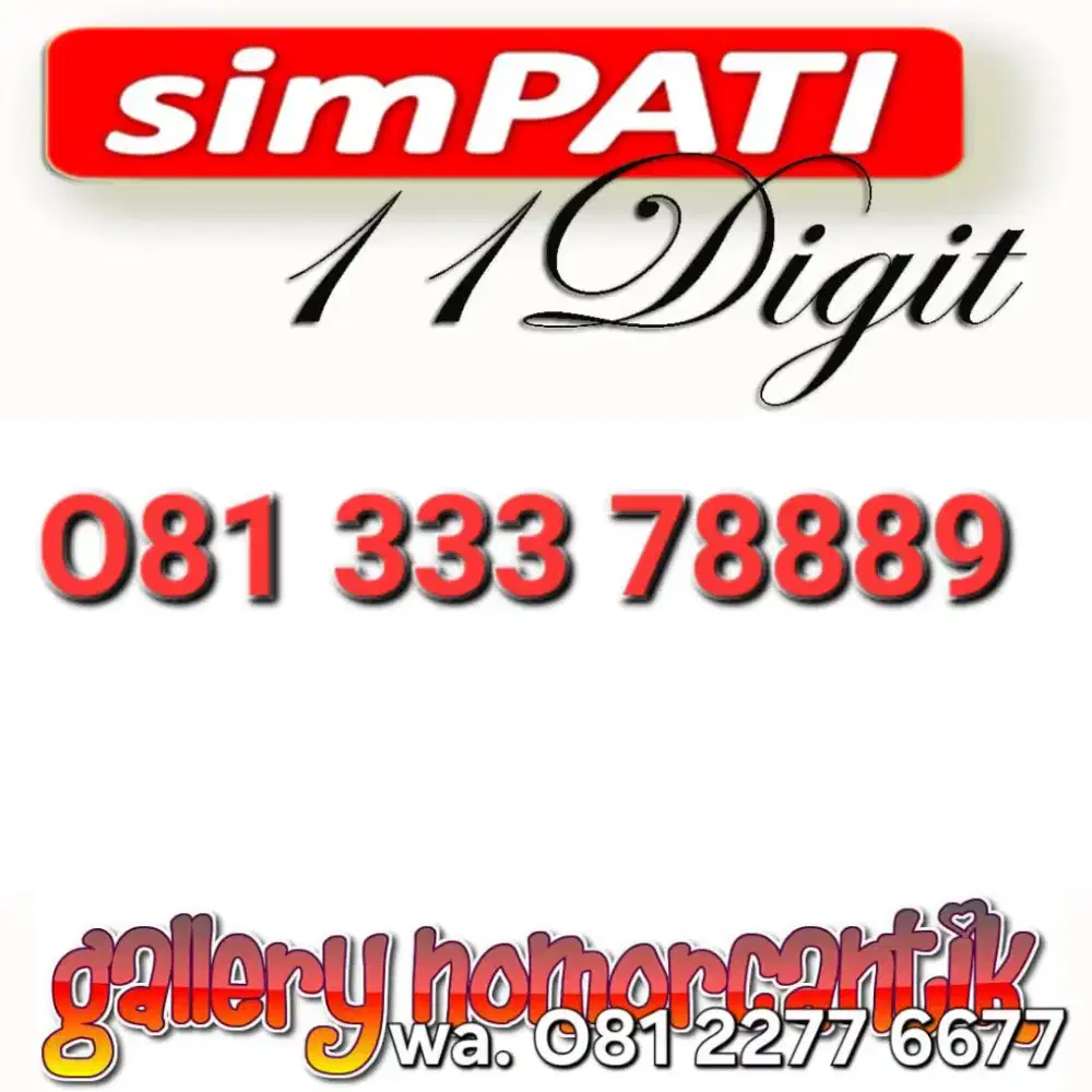 NOMOR SIMPATI 11DIGIT 78889
