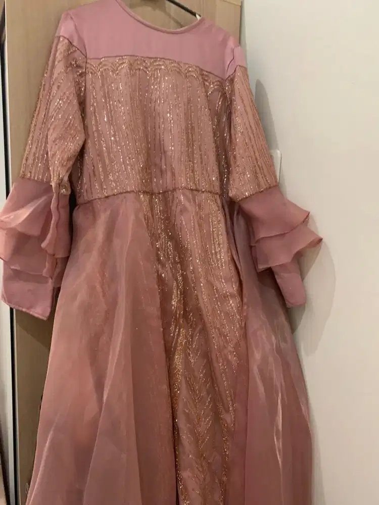 Dress baju pesta baju lebaran pink