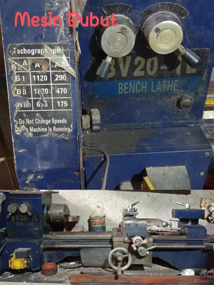 Mesin bubut untuk usaha logam