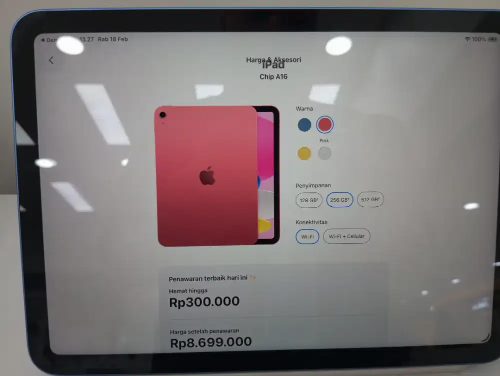 Ipad a 16 wifi 128 ibox