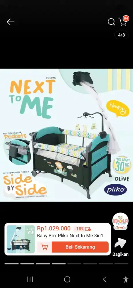 Keranjang bayi/kasur bayi