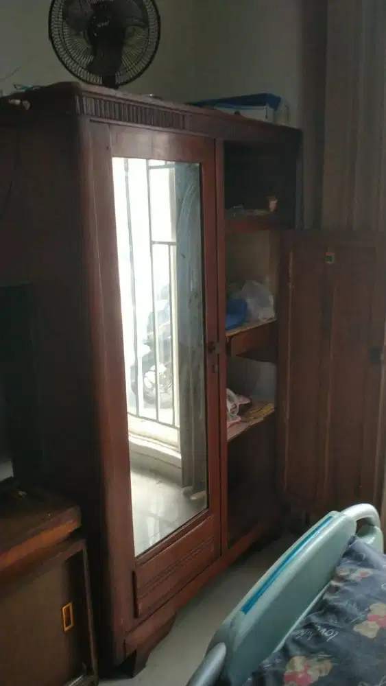 lemari jati preloved bekas