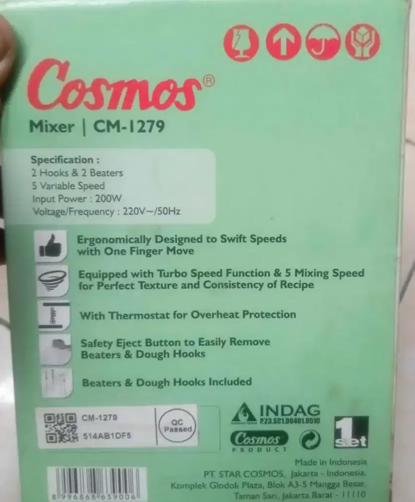 mixer cosmos turbo