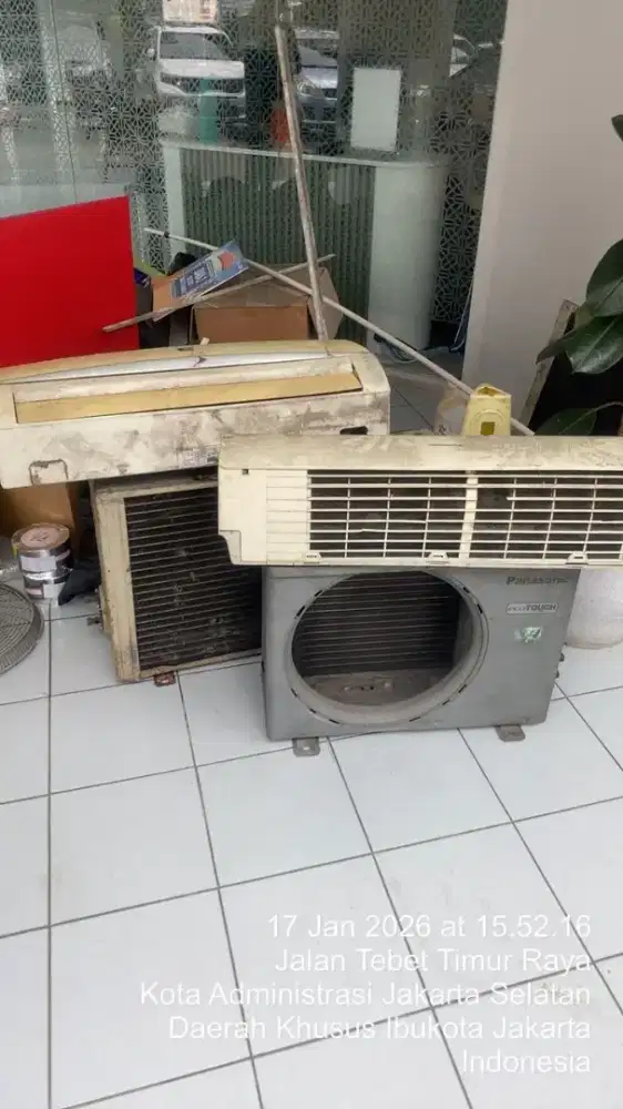 Terima AC bekas rusak mati