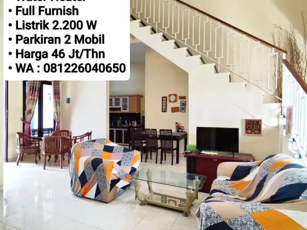 Sewa Rumah Full Furnish Area Solo Tidak Masuk Perumahan, Dekat Alila, Solo Square