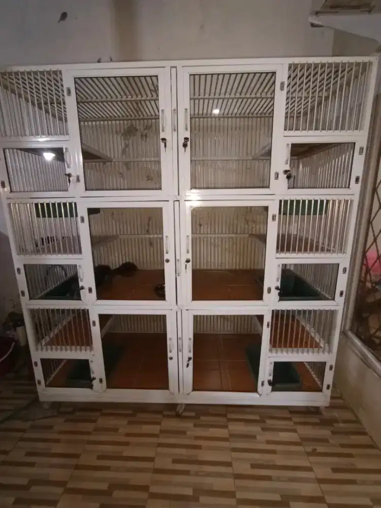 Kandang kucing 3 tingkat 6 room