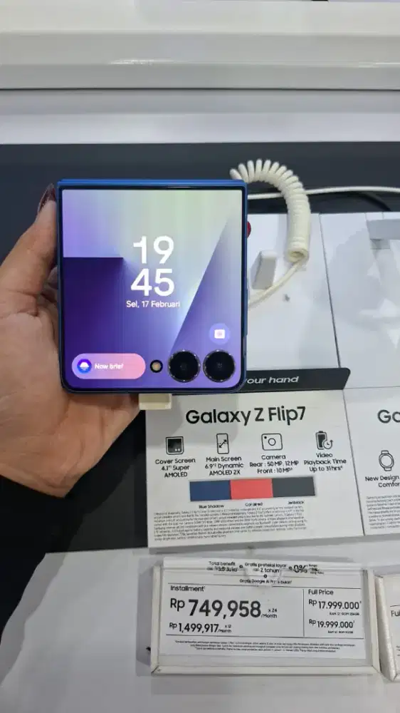 Samsung Galaxy Z Flip 7 Tanpa Dp