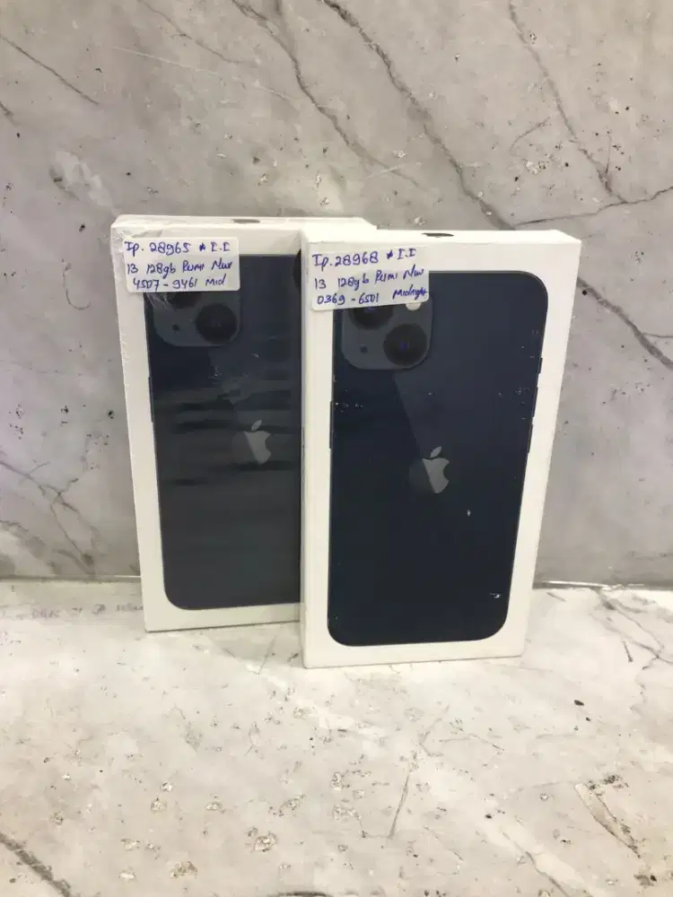 Iphone 13 128Gb Midnight New Resmi IBox