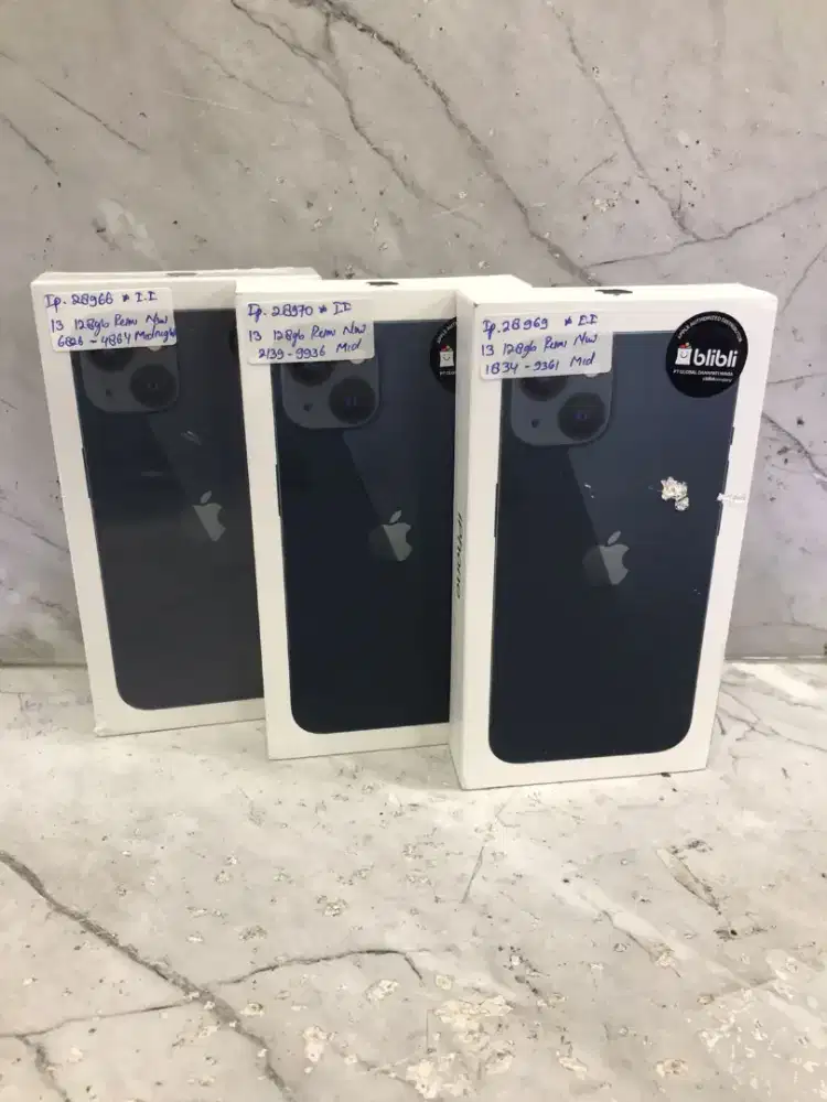 Iphone 13 128Gb Midnight New Resmi IBox