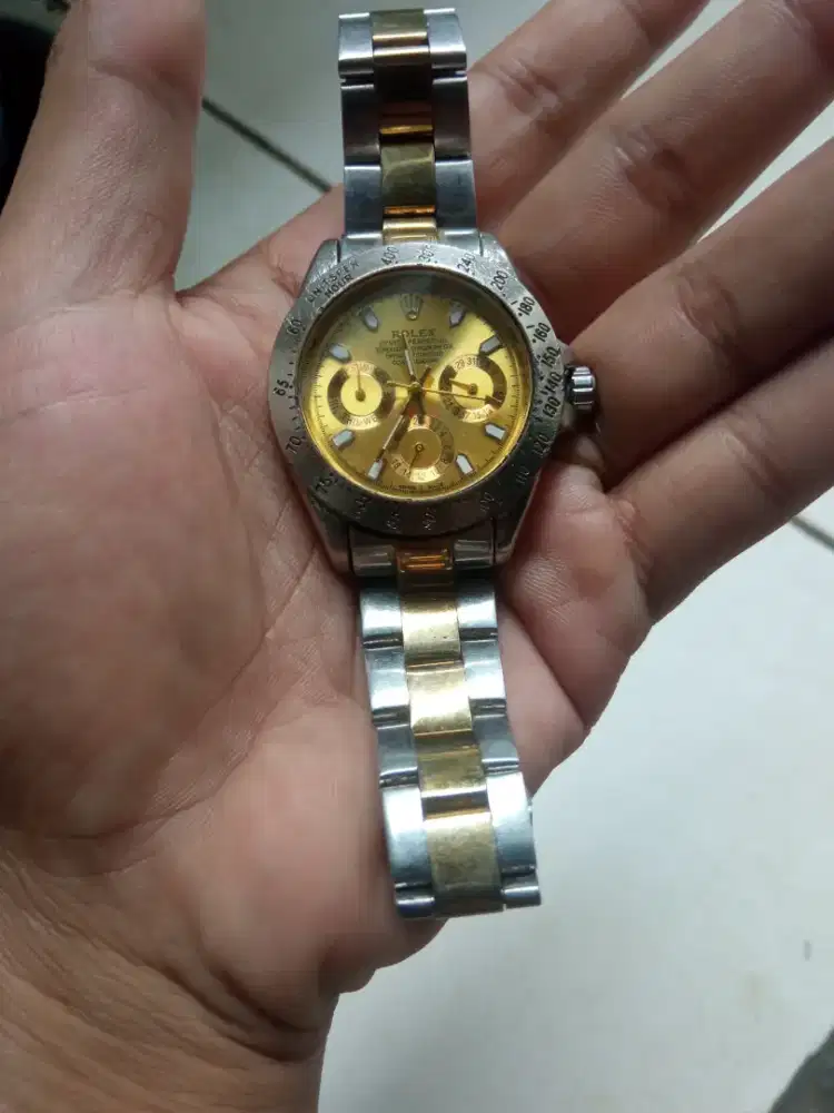 Jam Rolex 24 gold&silver