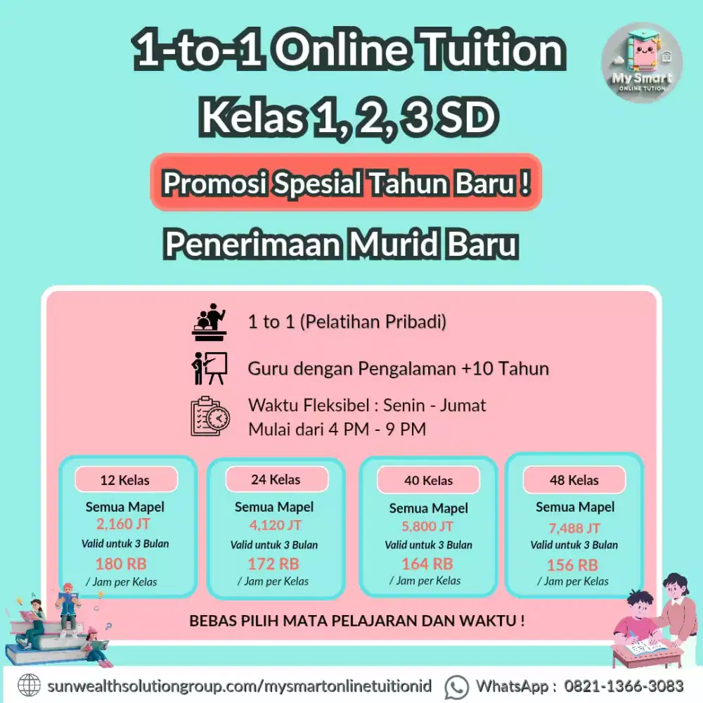 Les Online Privat IGCSE / Cambridge & Nasional - Trial Class Tersedia