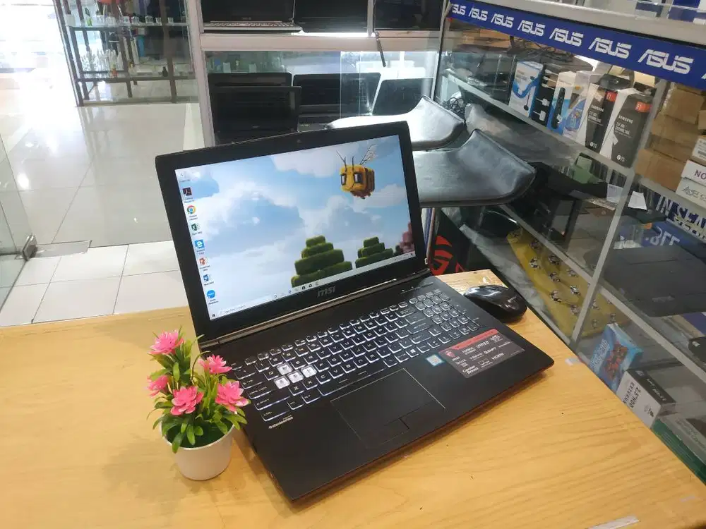 dijual laptop MSI GP62 6QC core i7 ram 16gb nvidia geforce
