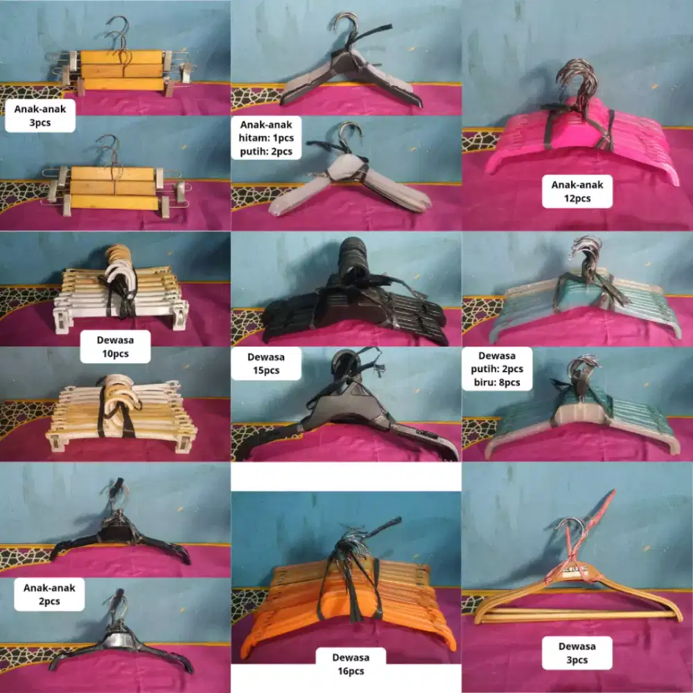 Hanger Bekas Anak & Dewasa Kondisi Bagus