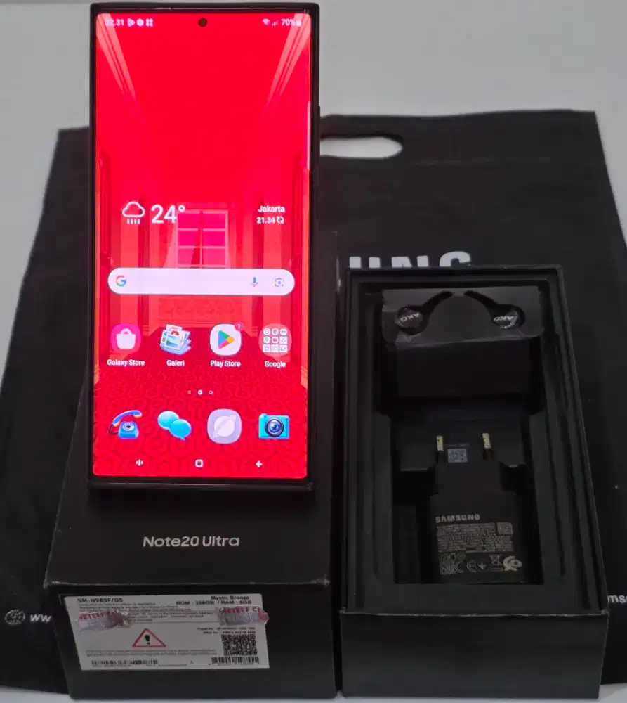 SaSAMSUNG NOTE 20 ULTRA 8/ 256GB  SEIN FULLSET TT