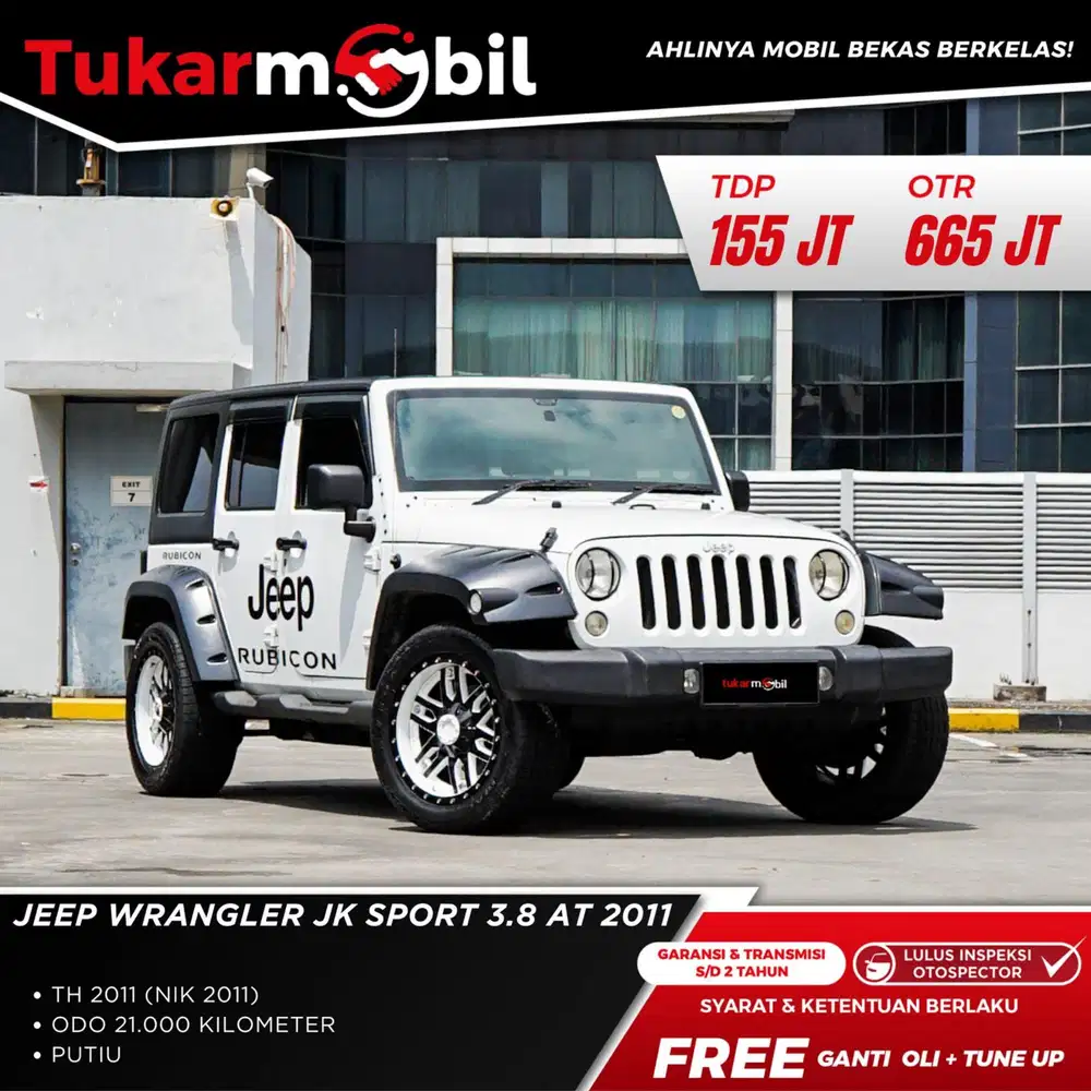 JEEP WRANGLER JK SPORT 3.8 AT Tahun 2011