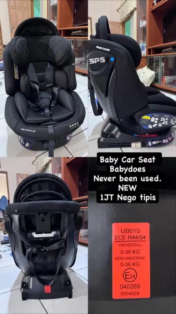 Baby Car Seat Babydoes SPS – NEW, 0–36 KG, Siap Pakai!