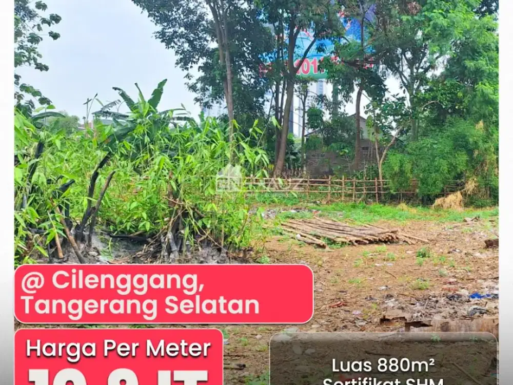 (RB) Dijual Tanah di Cilenggang, Tangerang Selatan