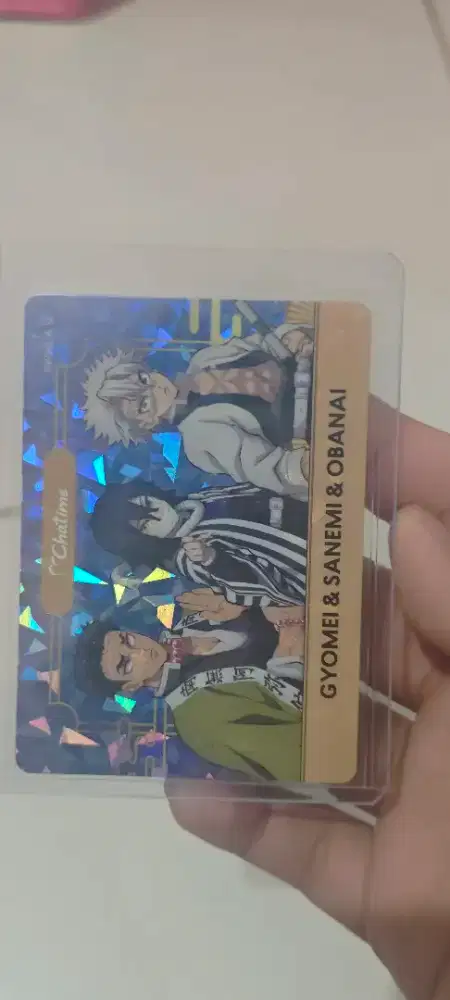 Jual kartu collaboration anime limited edition chatime.