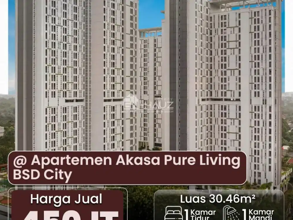 (MT) DiJual Apartemen Akasa Pure Living @BSD City