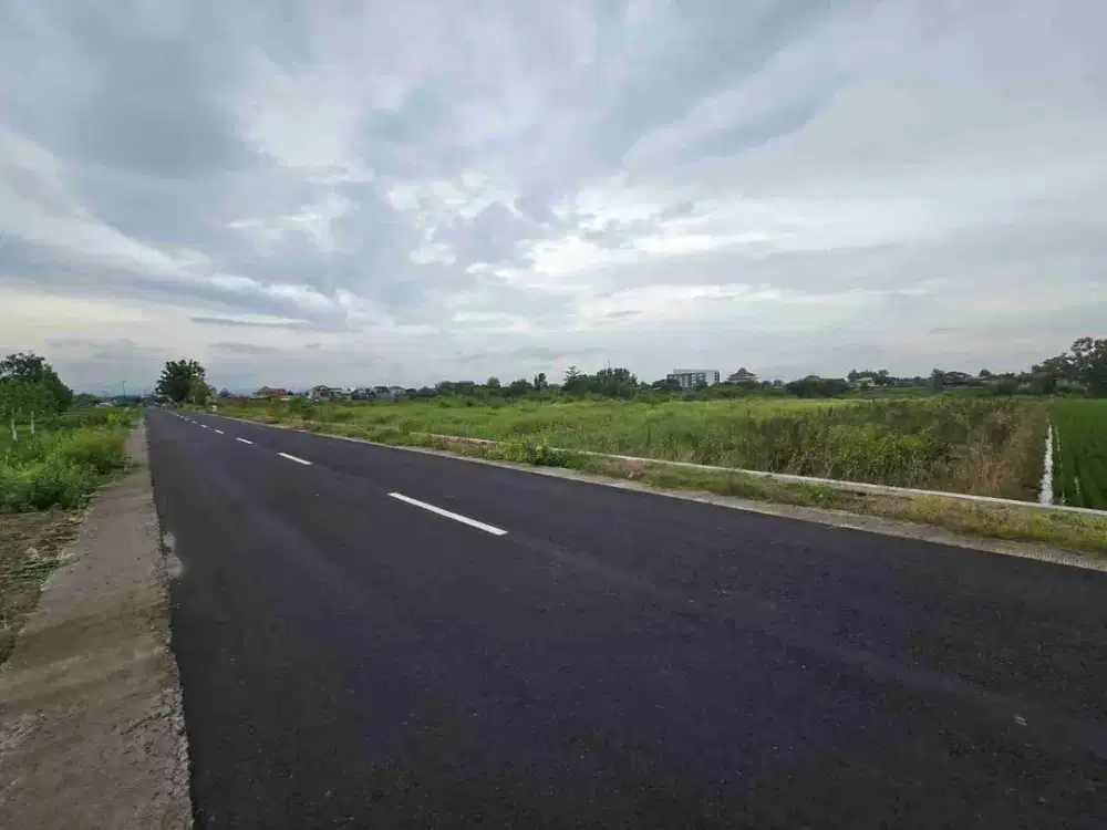 Tanah Strategis Dekat Jalan Raya Solo-Jogja. Cocok untuk Gudang atau Industri Ringan, Lokasi Dekat Pakis Wonosari