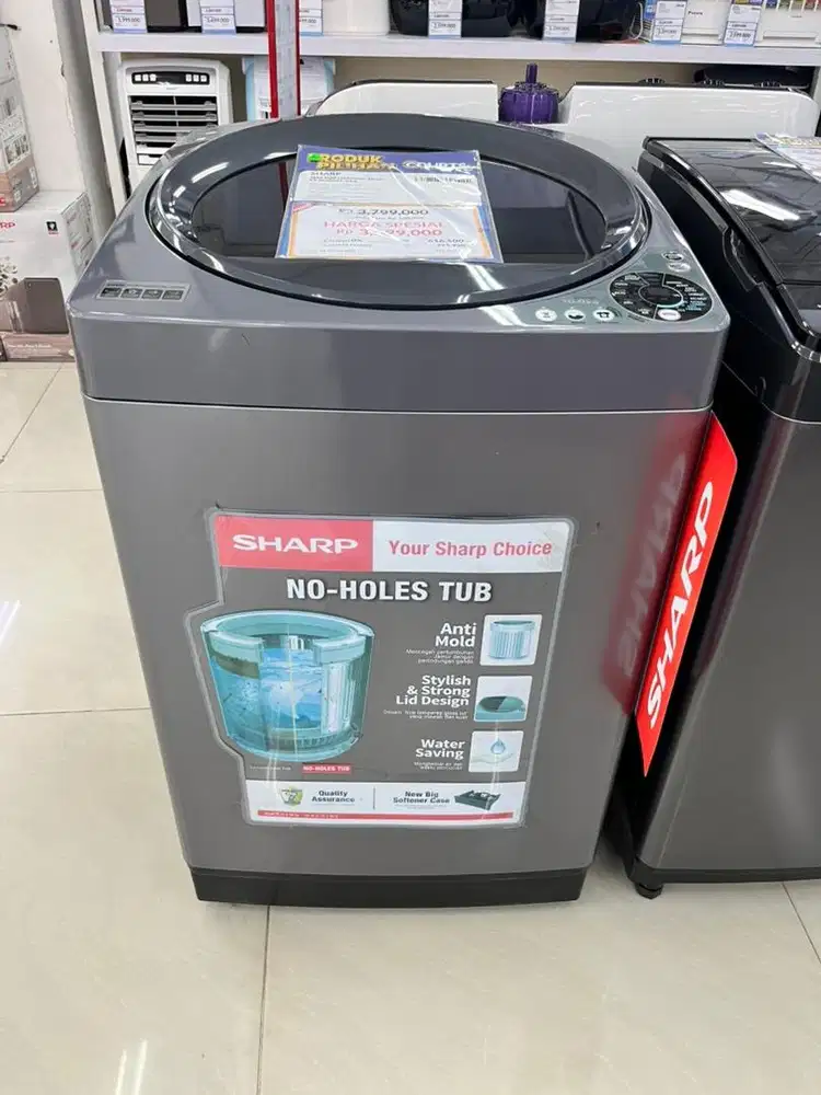 Mesin Cuci Sharp 10Kg 1 Tabung