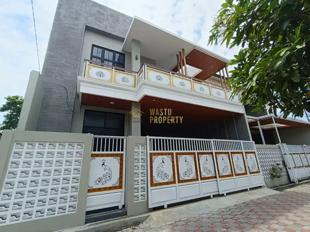 RUMAH 2 LANTAI DEKAT UGM, BALKON LUAS ONE GATE SYSTEM