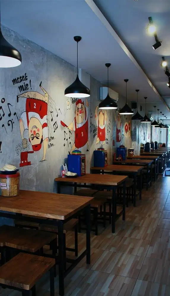 Meja Kursi cafe minimalis kotak bisa custom | sawargi kreasindo