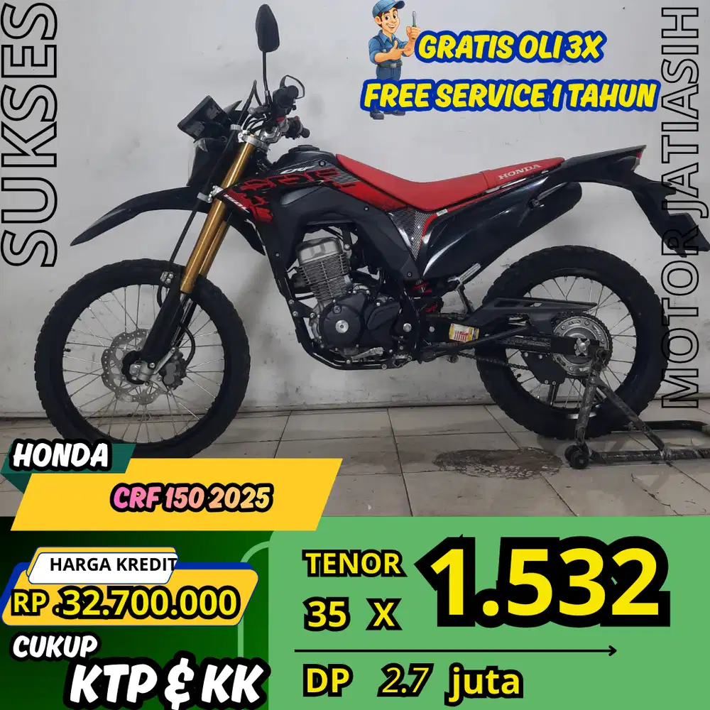 PROMO SPESIAL HONDA CRF 150 2025 DATA BISA DI BANTU