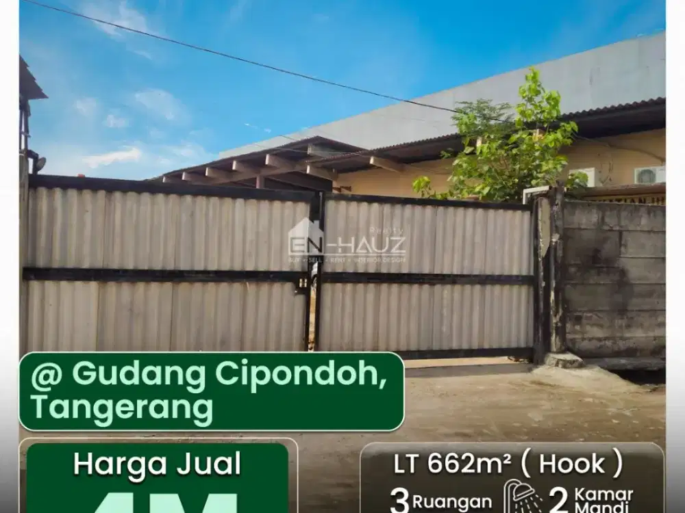 (MT) DiJual Gudang @Cipondoh, Tangerang