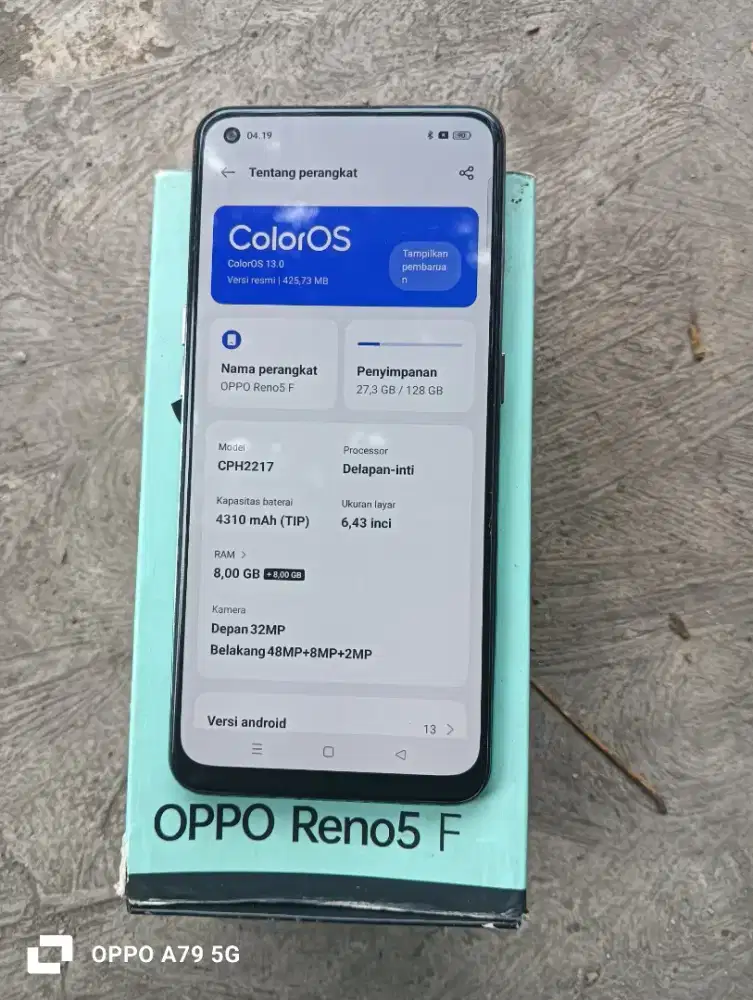 hp Oppo reno5F fullset nominus no'kendala