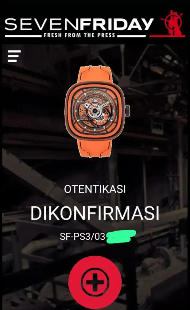 Jam tangan automatic sevenfriday PS3/03 CCO