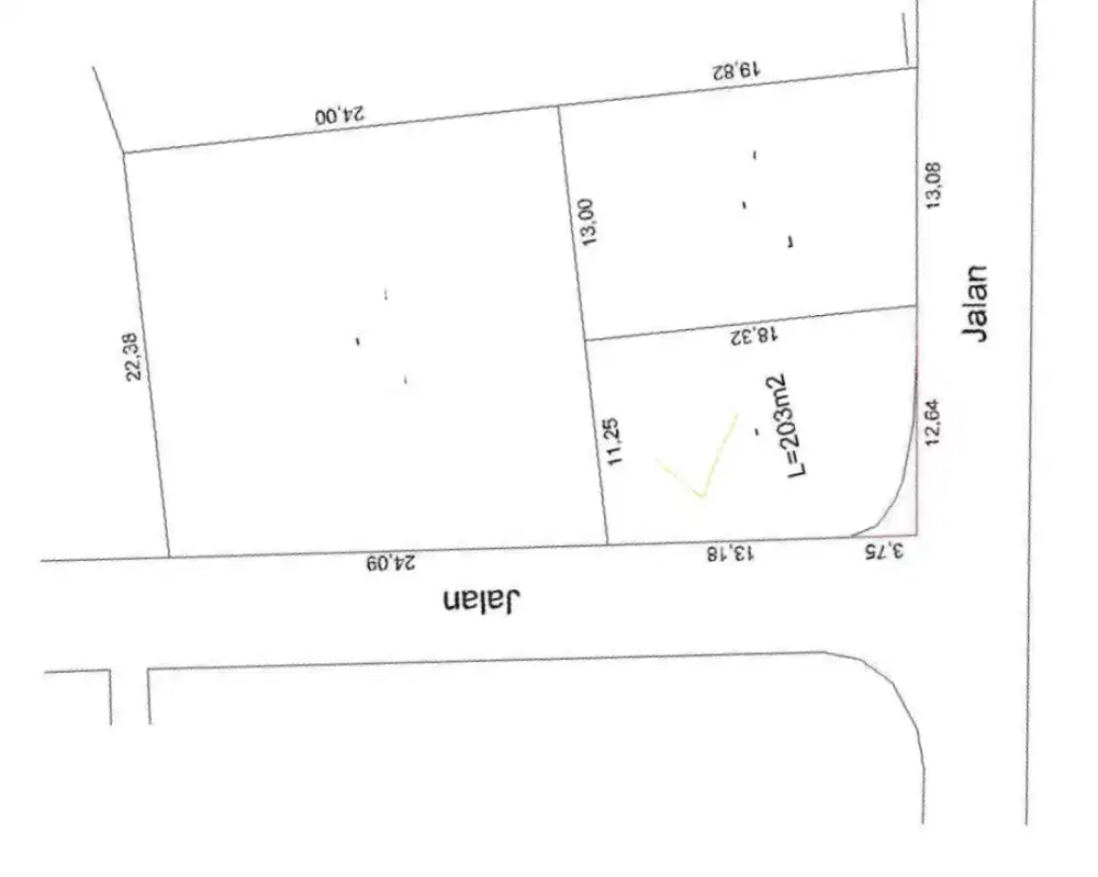 Kavling Siap Bangun 203m2
