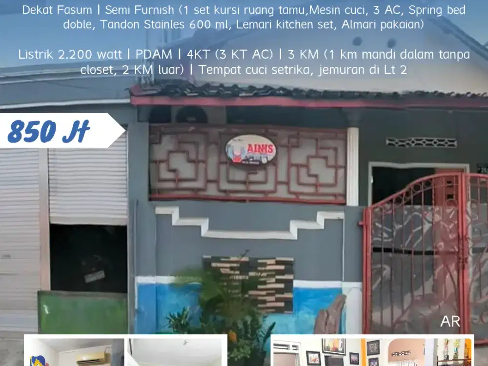 Dijual Rumah di Cemani, Kec. Grogol, Kab. Sukoharjo