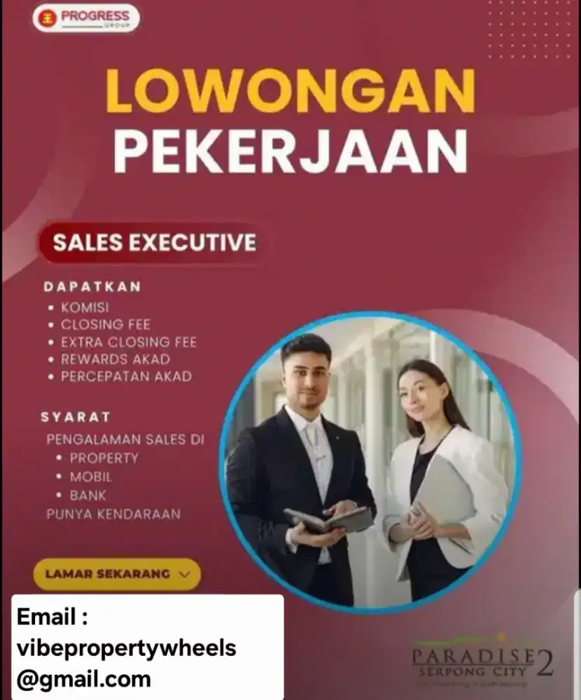 Bergabung lah bersama project prestisius Paradise Serpong City 2