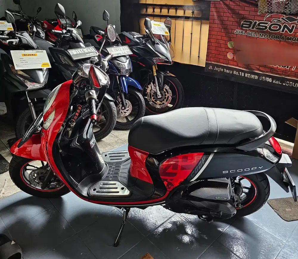 Super istimewa! HONDA NEW SCOOPY ALARM CBS ISS 2021 Pajak ON Donat