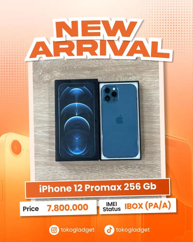 iPhone 12 Promax 256 Gb ex IBOX