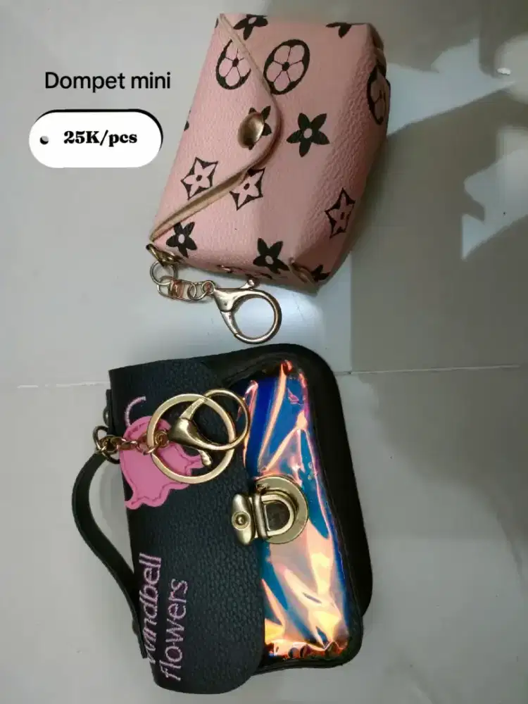 Dompet mini hitam & pink