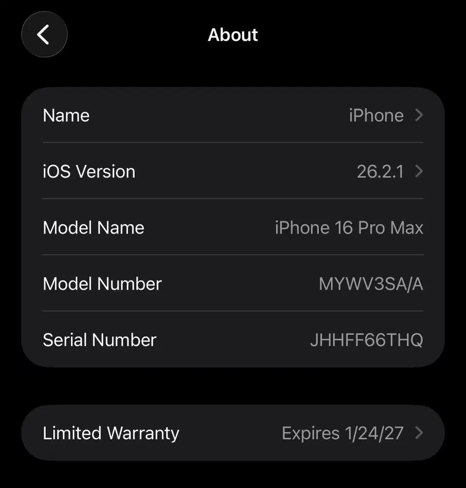 iphone 16 ProMax bekas tapi masih baru