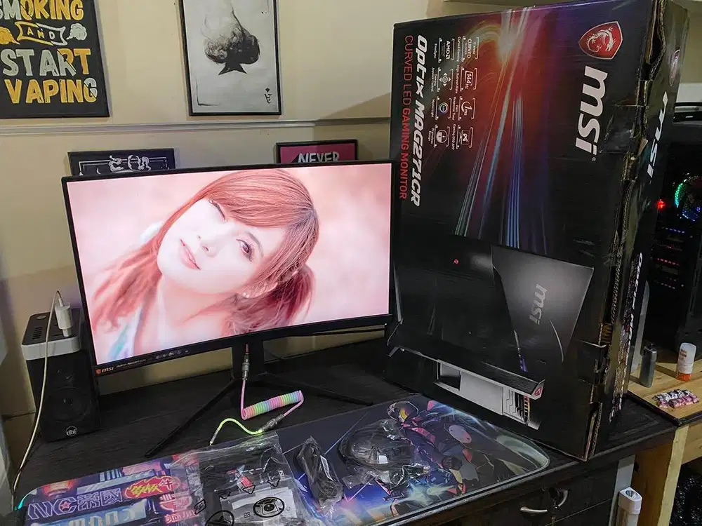 Monitor gaming MSI OPTIX MAG271CR 27 inch curved 144hz FHD 1ms fullset
