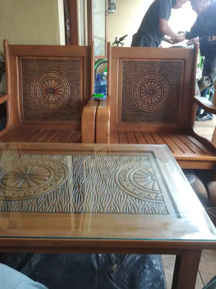 Kursi tamu jati minimalis