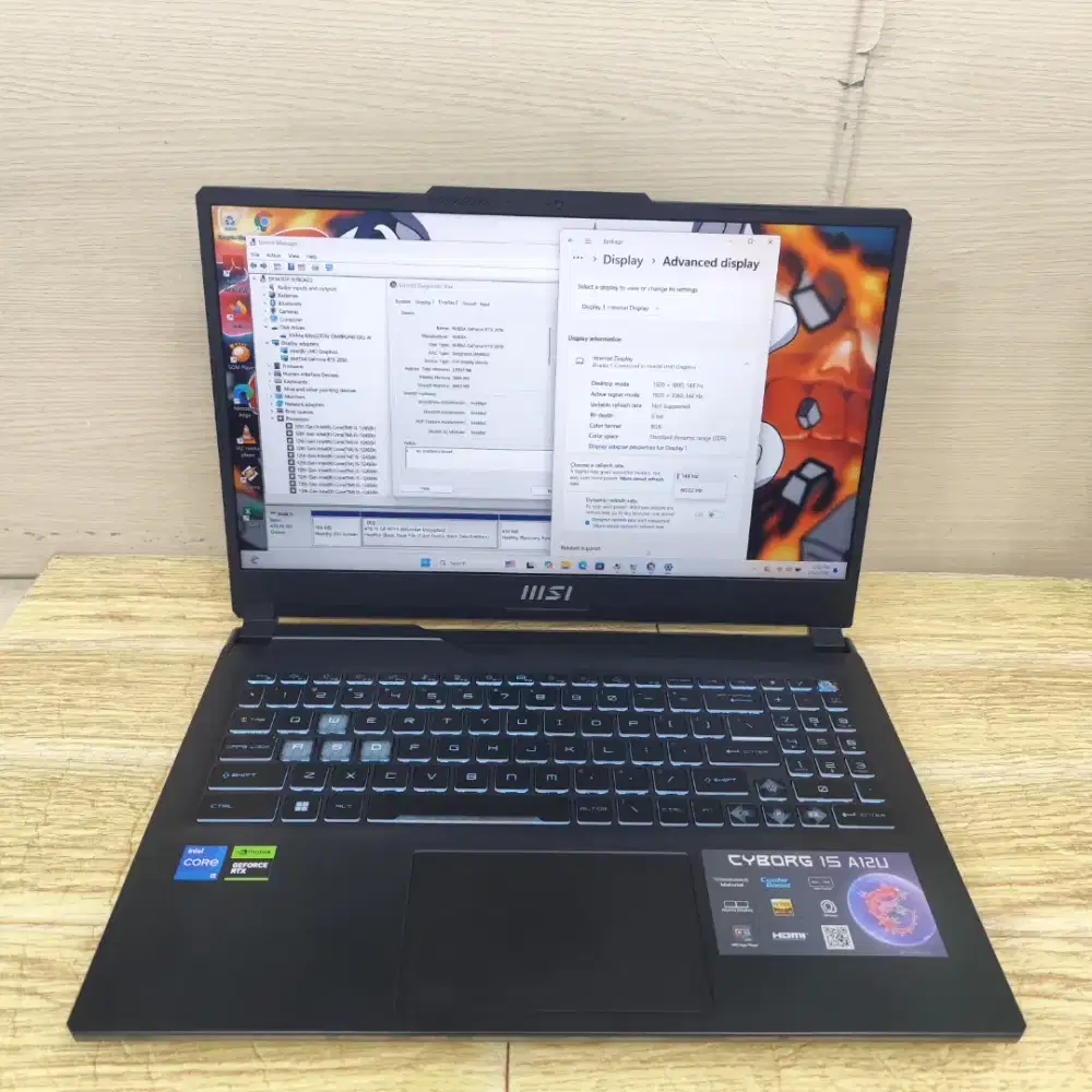 Gaming MSI Cyborg 15 A12ucx Core I5-12450h Ram 16gb Ssd 512gb Rtx 2050