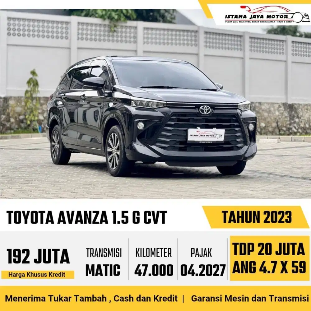 Toyota Avanza 1.5 G CVT AT th 2023 #istana jaya motor